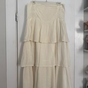 Free People Ruffle Maxi Skirt
